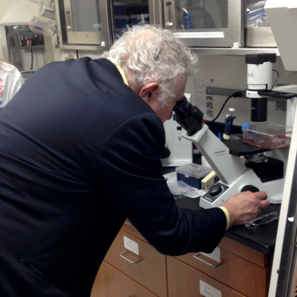 Randy Newman Examining CaSki Cells